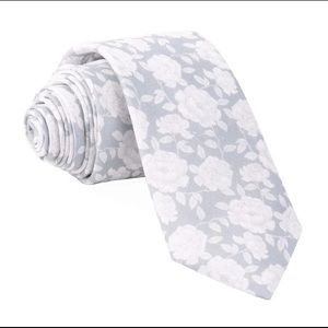 BHLDN Gray floral tie